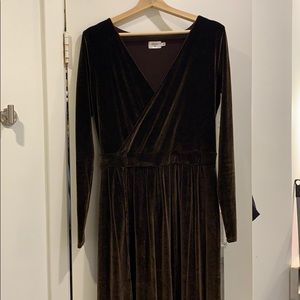 Brown bridesmaid dress